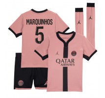 Paris Saint-Germain Marquinhos #5 Koszulka Trzecia dzieci 2024-25 Krótki Rękaw (+ krótkie spodenki)